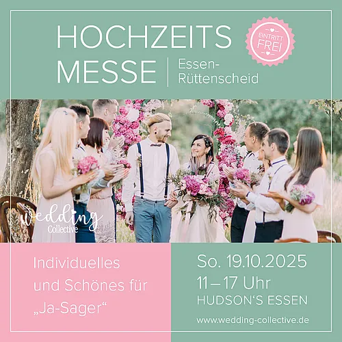 Brautpaar bei der Hochzeitsmesse &quot;Wedding Collective&quot; in Rüttenscheid, Essen.