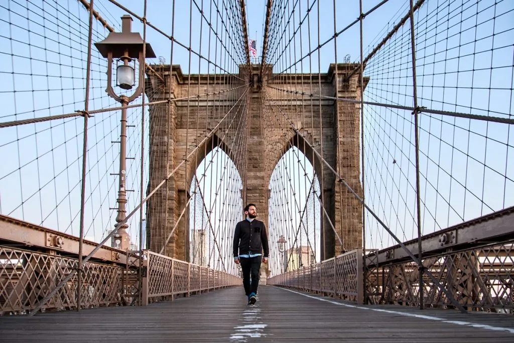 Brooklyn Bridge am Morgen besuchen in New York