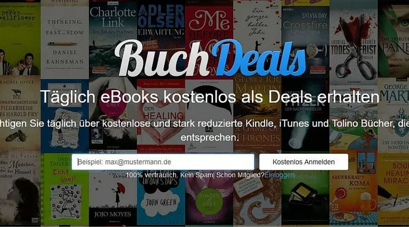 Buchdeals App Beispiel