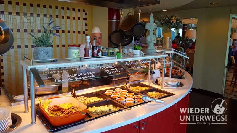 Buffet an Bord der Flusskreuzfahrt wahrer Tipp