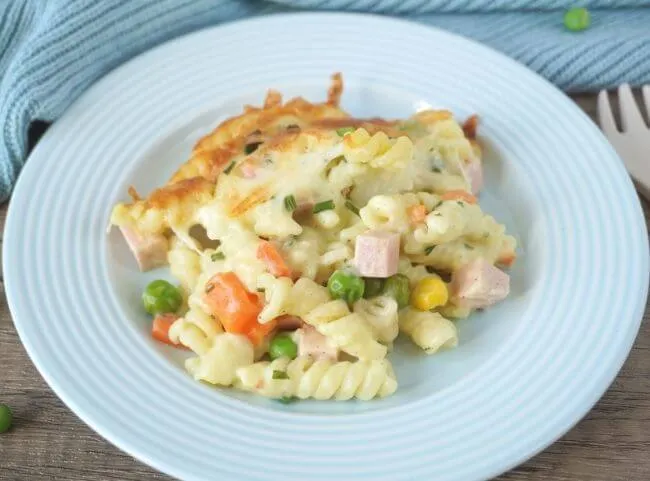 Bunter Nudelauflauf für Kinder, leicht und bekömmlich