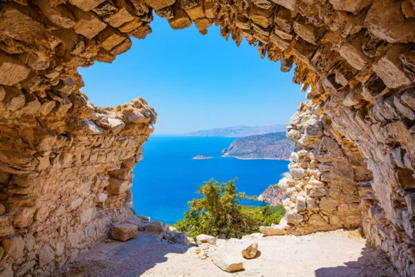 Burg Monolithos auf Rhodos, Griechenland