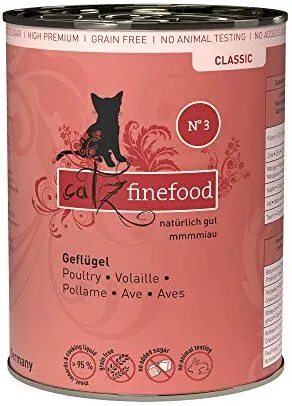 Catz Finefood N°3 Classic Geflügel: Nassfutter mit offener Deklaration