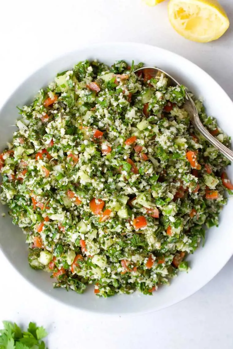 cauliflower tabbouleh keto