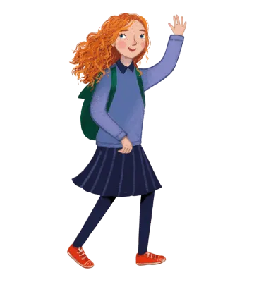 Charakter Ruby Fairygale winkt