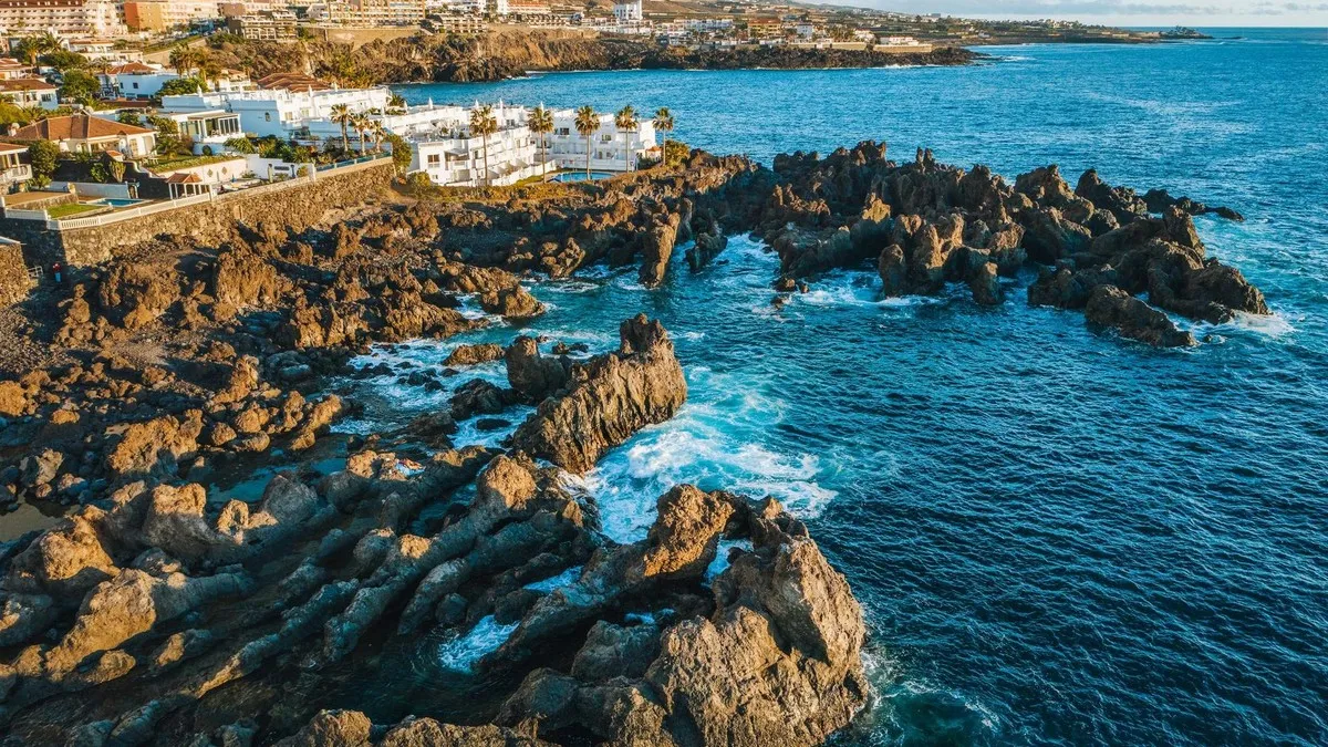 Charco El Diablo, Bizarre Lava. Puerto De Santiago, Tenerife, Canary Island, Spain