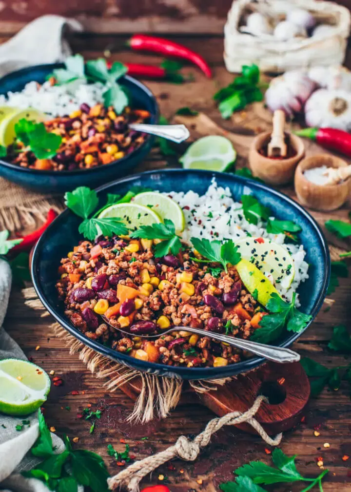 Chili sin Carne (einfach, vegan, gesund, glutenfrei)