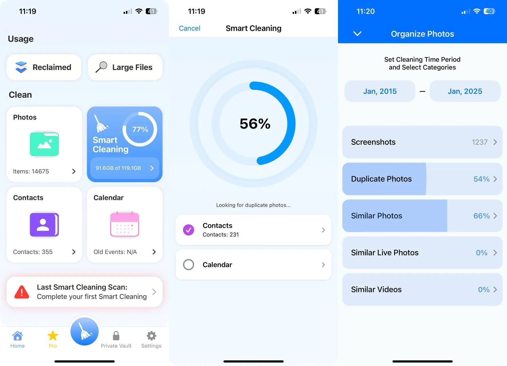 Clean Your Photos App zur Verwaltung und Komprimierung von iPhone-Bildern