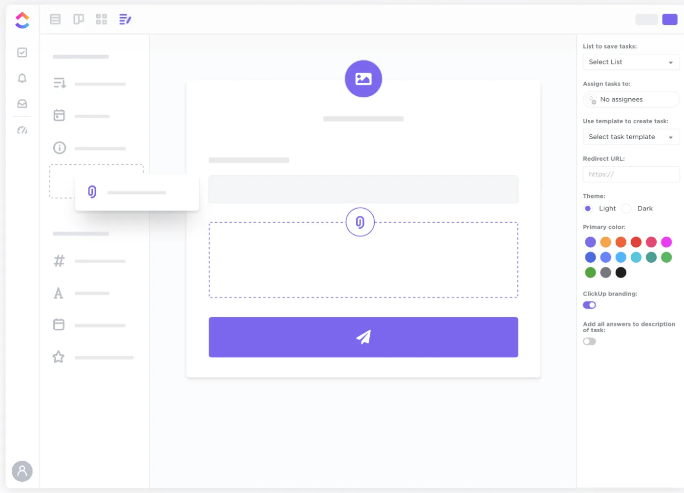 ClickUp Formulare mit bedingter Logik zur Optimierung der Datenerfassung