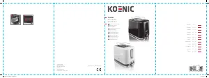 Close-up eines Koenic Toasters mit perfekt gebräunten Toastscheiben