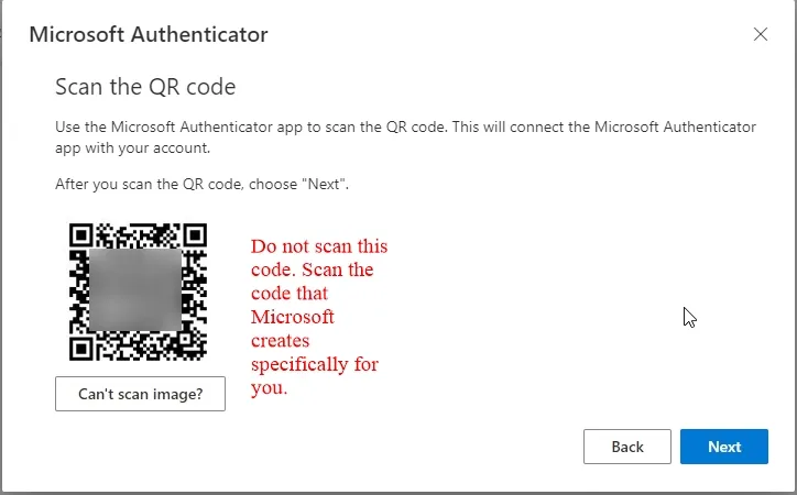 Computer zeigt QR-Code an