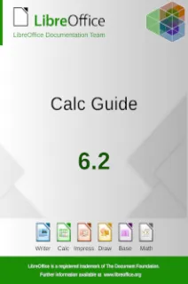 Cover des LibreOffice Calc Handbuchs 6.2 als PDF
