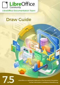 Cover des LibreOffice Draw Guide 7.5 als PDF zum Download