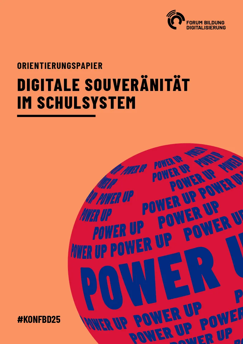 Cover des Orientierungspapiers "Digitale Souveränität im Schulsystem"