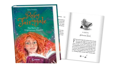 Cover und Innenseite des Titels Ruby Fairygale: Das Buch der vergessenen Wunder; Linkziel: Titeldetailseite des Buches