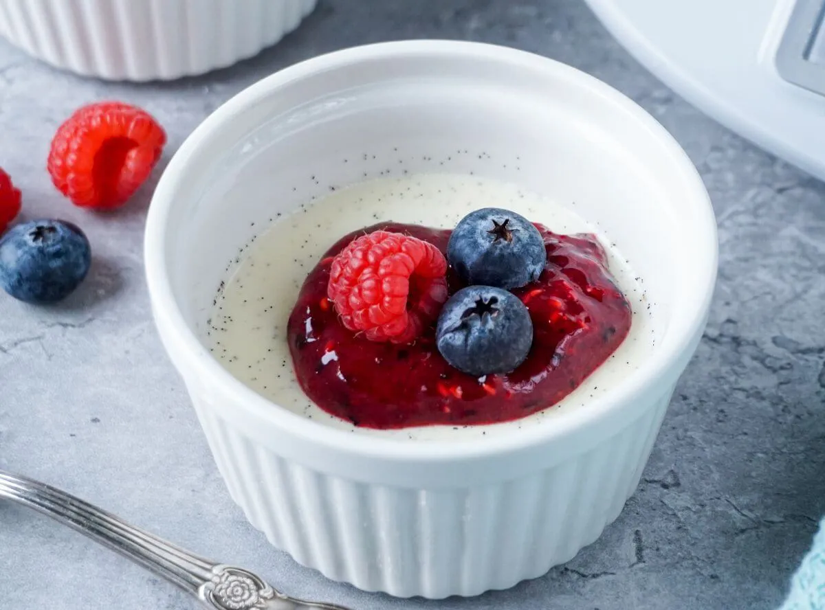 Cremige Panna Cotta, zubereitet im Thermomix