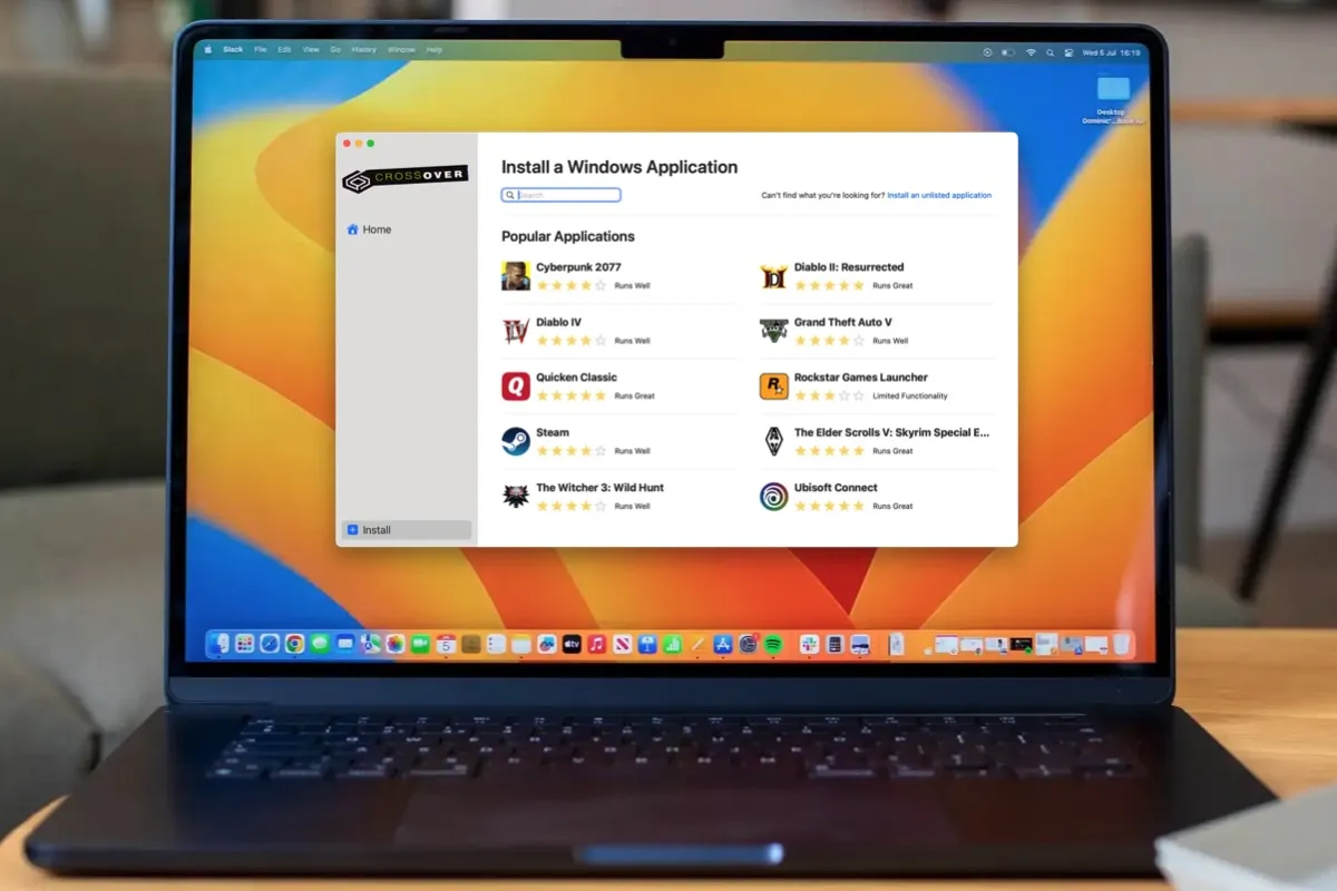 CrossOver für Mac zur Ausführung von Windows-Anwendungen