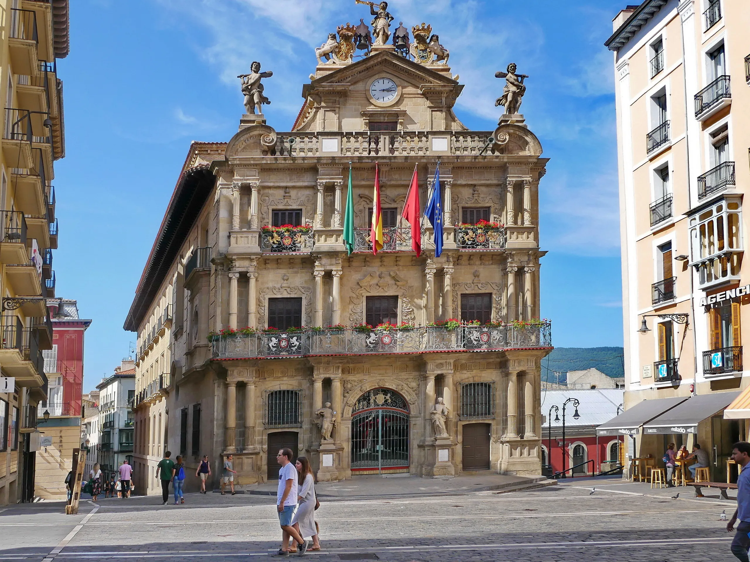 Das Altes Rathaus „Casa Consistorial“ in Pamplona (Iruña)