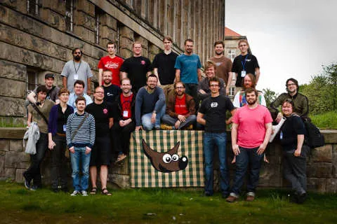 Das GIMP-Team auf dem LGM 2008