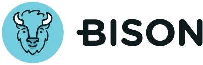 Das Logo der Krypto-App Bison, die als einsteigerfreundliche Plattform für den Handel mit digitalen Währungen bekannt ist.