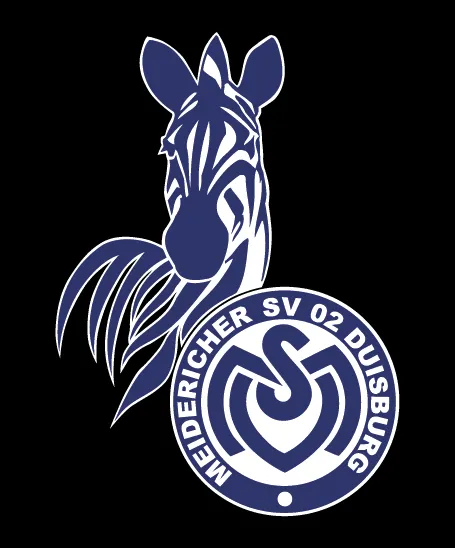 Das Logo des MSV Duisburg, Gegner von Rot-Weiss Essen in einem anstehenden Ligaspiel.