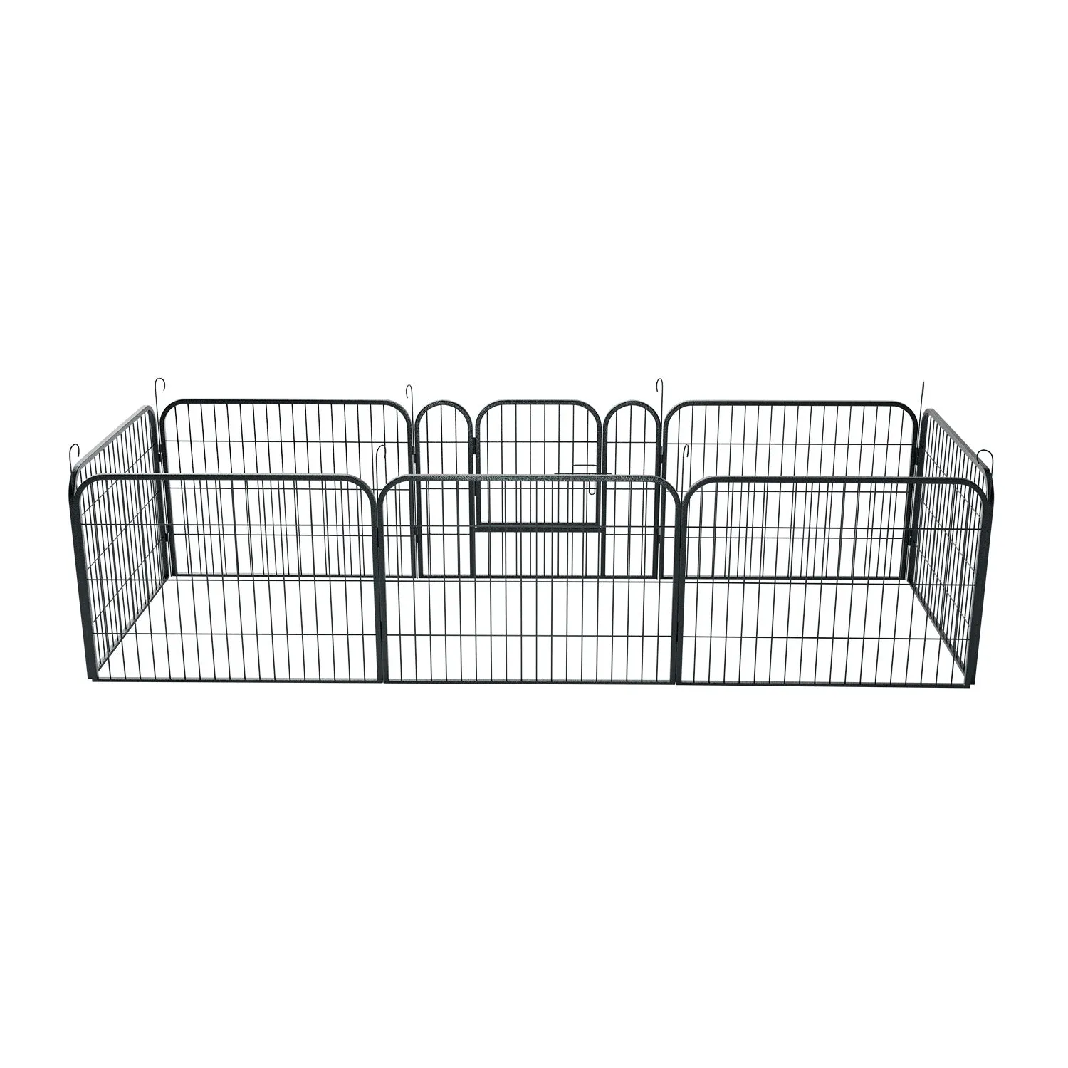 Das modulare Stecksystem ermöglicht flexible Formen des Welpenauslaufs für individuelle Bedürfnisse