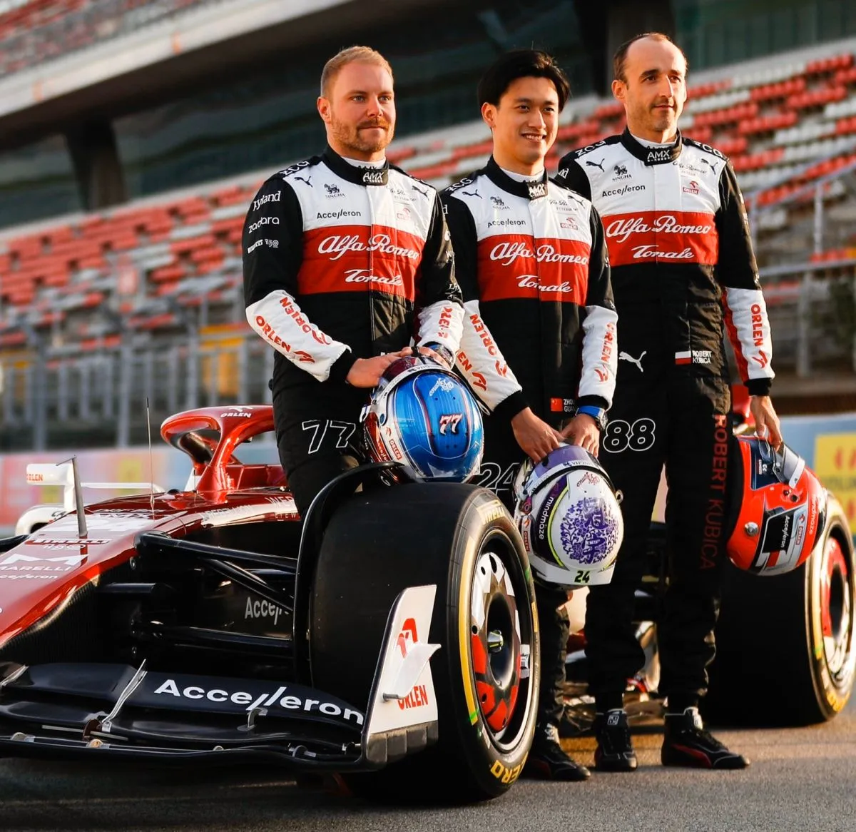 Das neue Fahrerduo von Alfa Romeo F1 für die Saison 2022: Valtteri Bottas und Guanyu Zhou