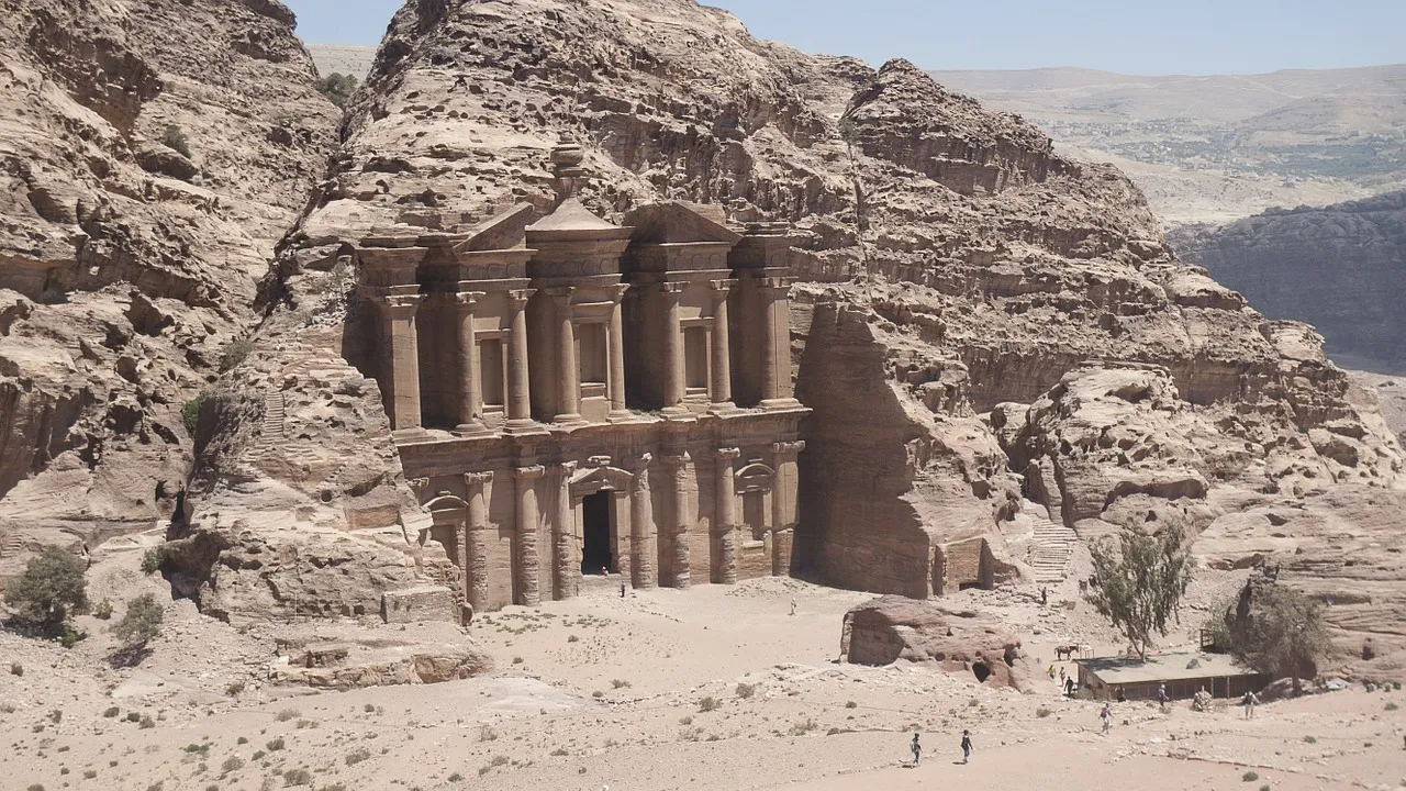 Das Schatzhaus von Petra in Jordanien