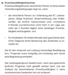 Definition Erwerbsunfähigkeit Canada Life Dread Disease Versicherung