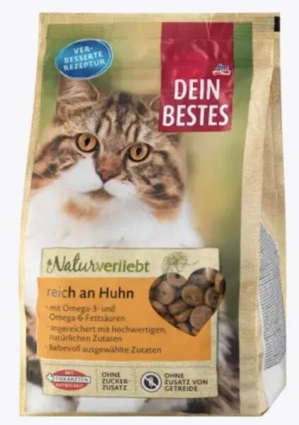 Dein Bestes Naturverliebt Reich an Huhn, Trockenfutter für Katzen