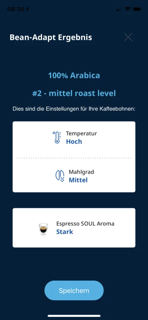 DeLonghi PrimaDonna Soul App mit Bean Adapt Technologie