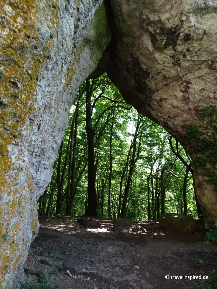 Der beeindruckende Hohle Fels bei Happurg im Nürnberger Land