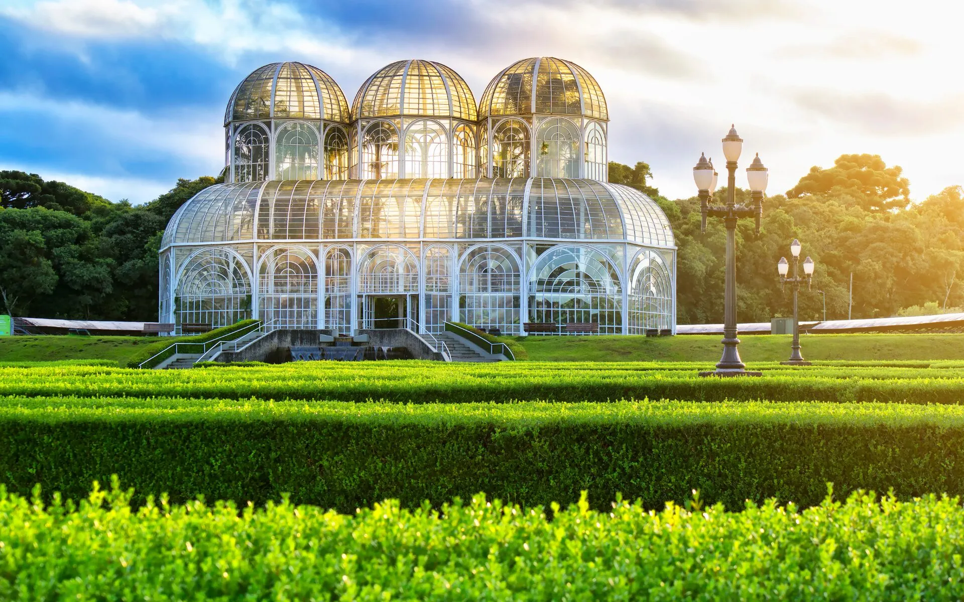Der Botanische Garten von Curitiba, Brasilien