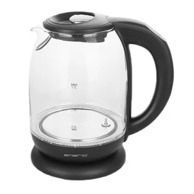 Der Emerio WK-119255 ist ein eleganter Glas-Wasserkocher mit integrierter Temperaturwahl.