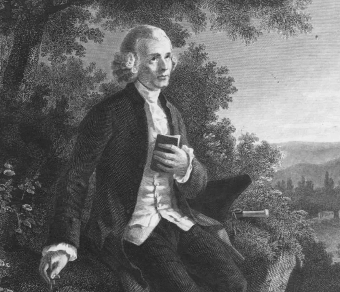 Der französische Philosoph Jean Jacques Rousseau