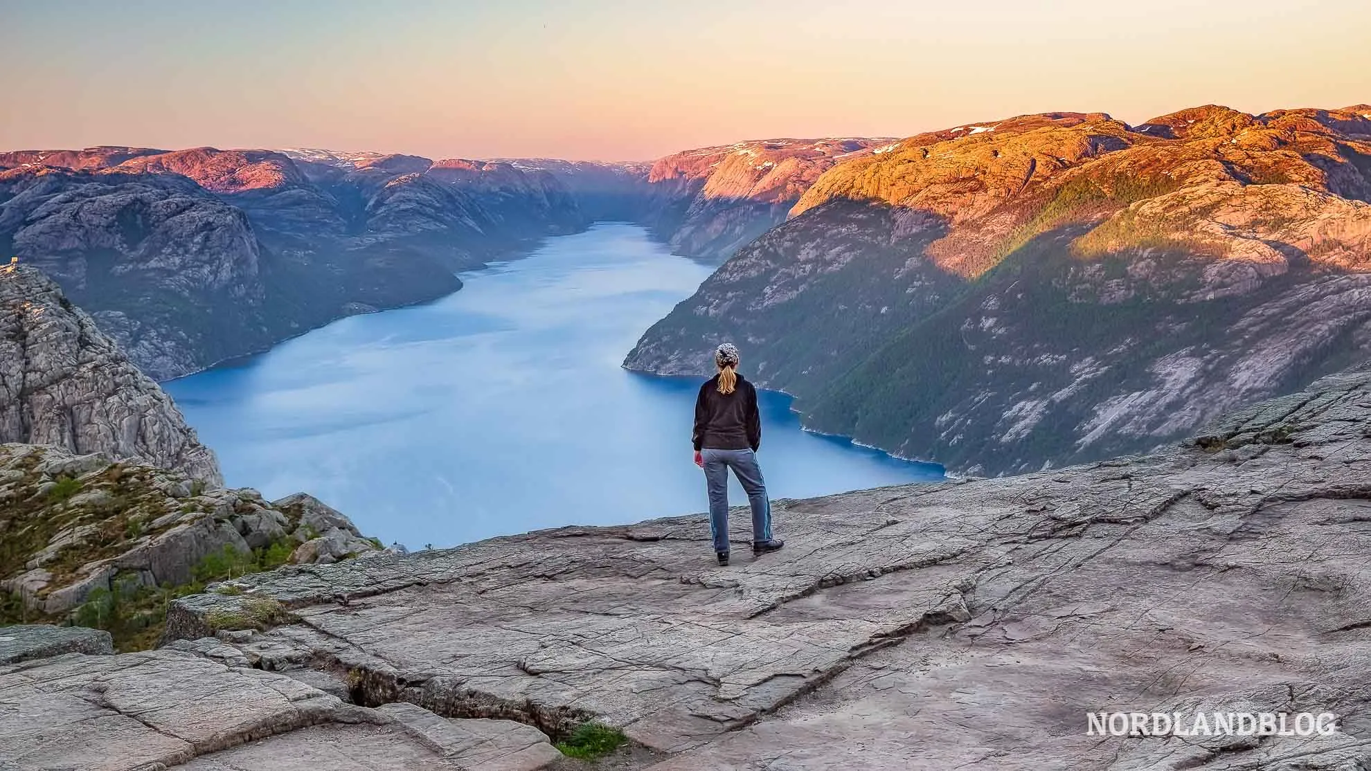 Der Lysefjord-Preikestolen in Stavanger Norwegen
