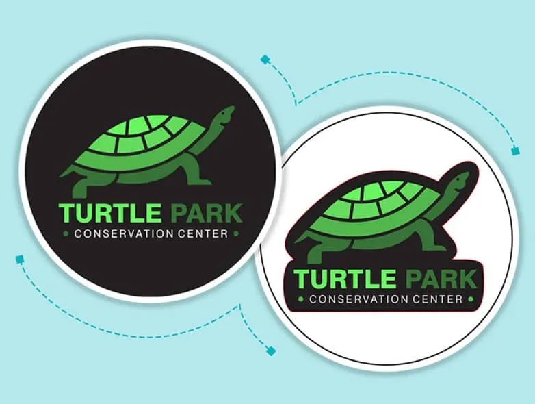 Design eines individuellen Stickers