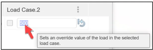 Detailansicht der Lastfalleinstellungen für Lastfall 2 im SOLIDWORKS xDesign Lastfall-Manager.