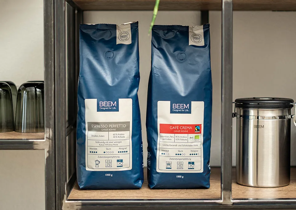 Die optimale Lagerung von Kaffeebohnen