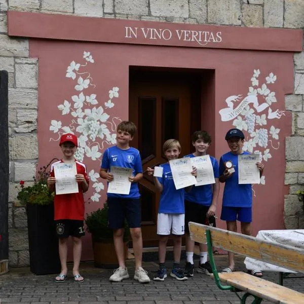 Die Siegerehrung der besten Nachwuchsfechter