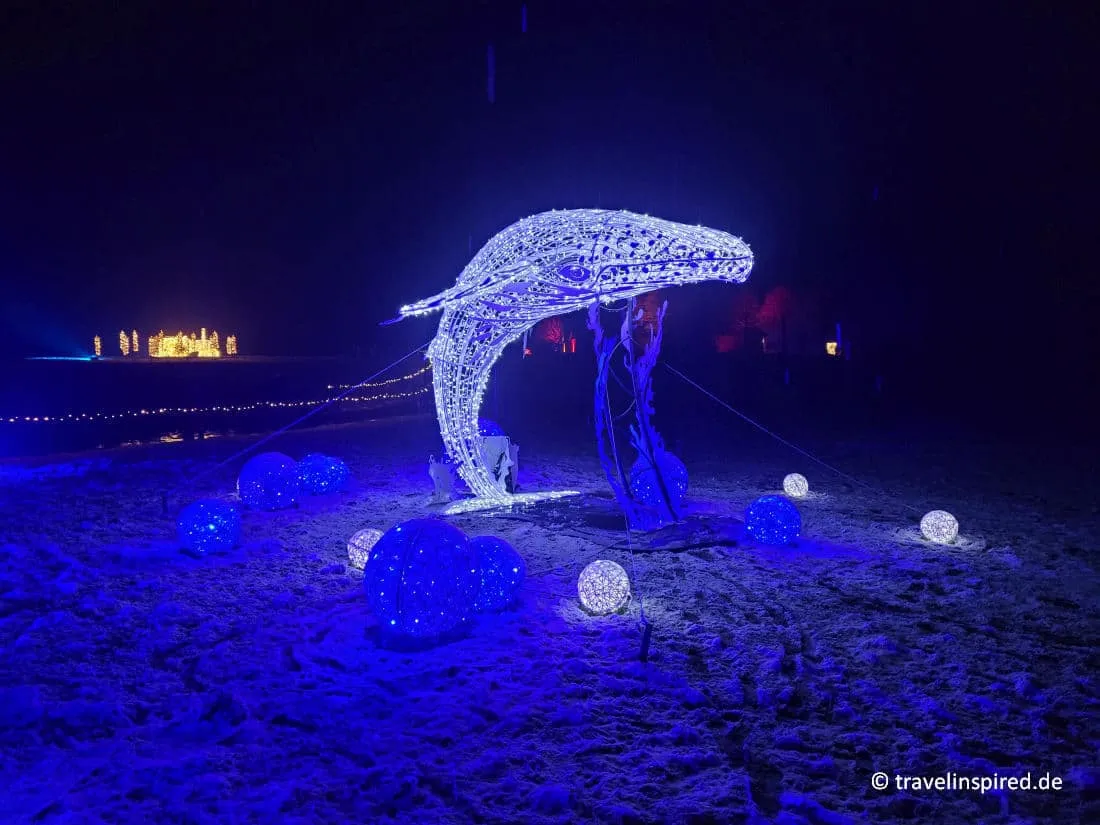 Die zauberhafte Lumagica Lichtershow verwandelt das Freilichtmuseum Molfsee im Winter in ein magisches Ziel für besondere Unternehmungen.