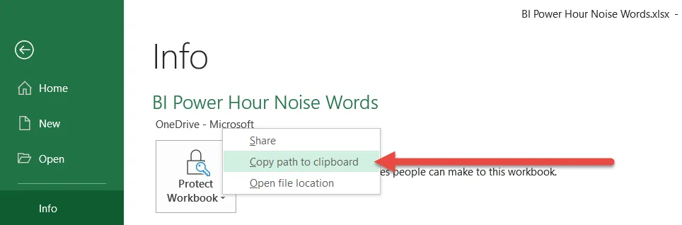 direkter Pfad zur Excel-Datei in SharePoint