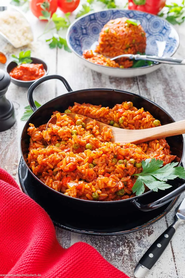 Djuvec Reis in der Pfanne