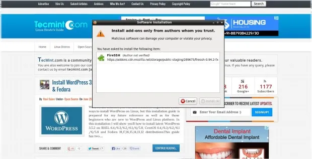 Download FireSSH Plugin