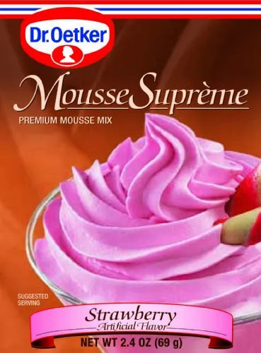 Dr. Oetker Erdbeer Mousse, 2.4-Unzen (6er-Pack)