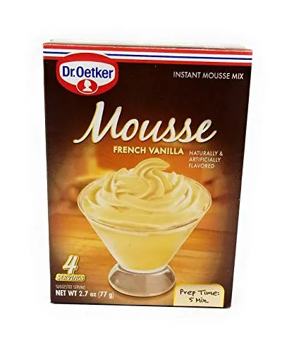 Dr. Oetker Französische Vanille Mousse, 2.7-Unzen (6er-Pack)