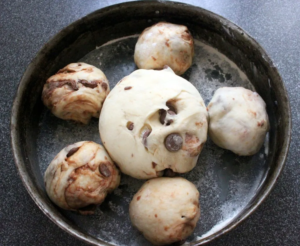Drei-Königs Kuchen mit Schokolade