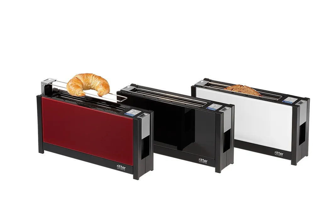Drei ritter toaster volcano 5 Modelle in verschiedenen Farben (Schwarz, Weiß, Rot)