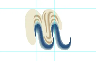Duplizierte Elemente zur Erstellung eines nahtlosen Spritzguss-Rapports in Illustrator