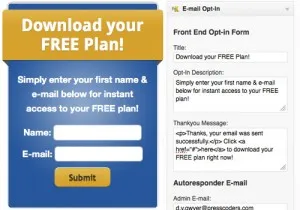 E-Mail Opt-in Widget